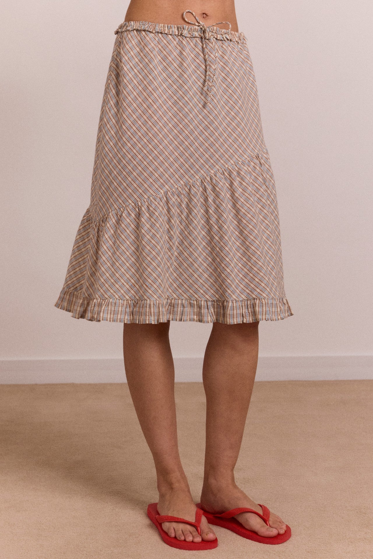 Damson Madder sigourney skirt - ginger check