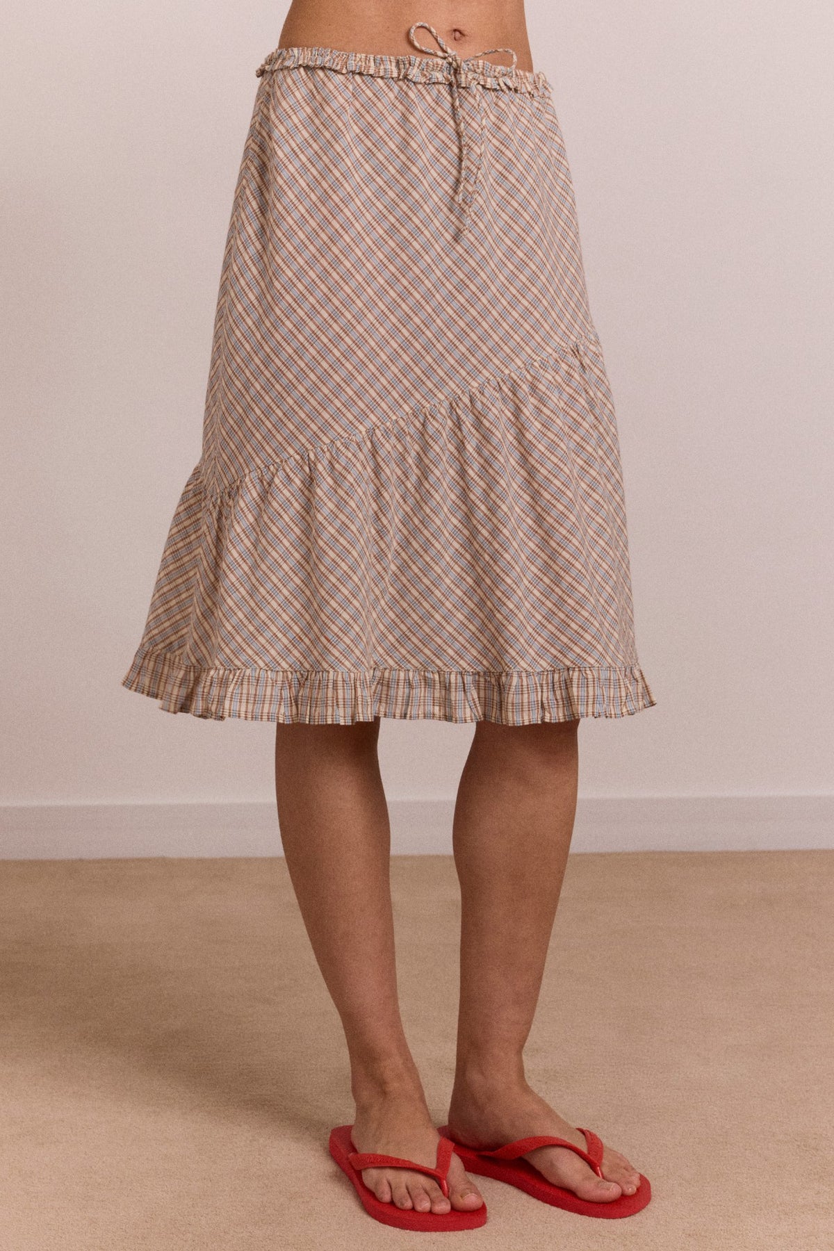 Damson Madder sigourney skirt - ginger check