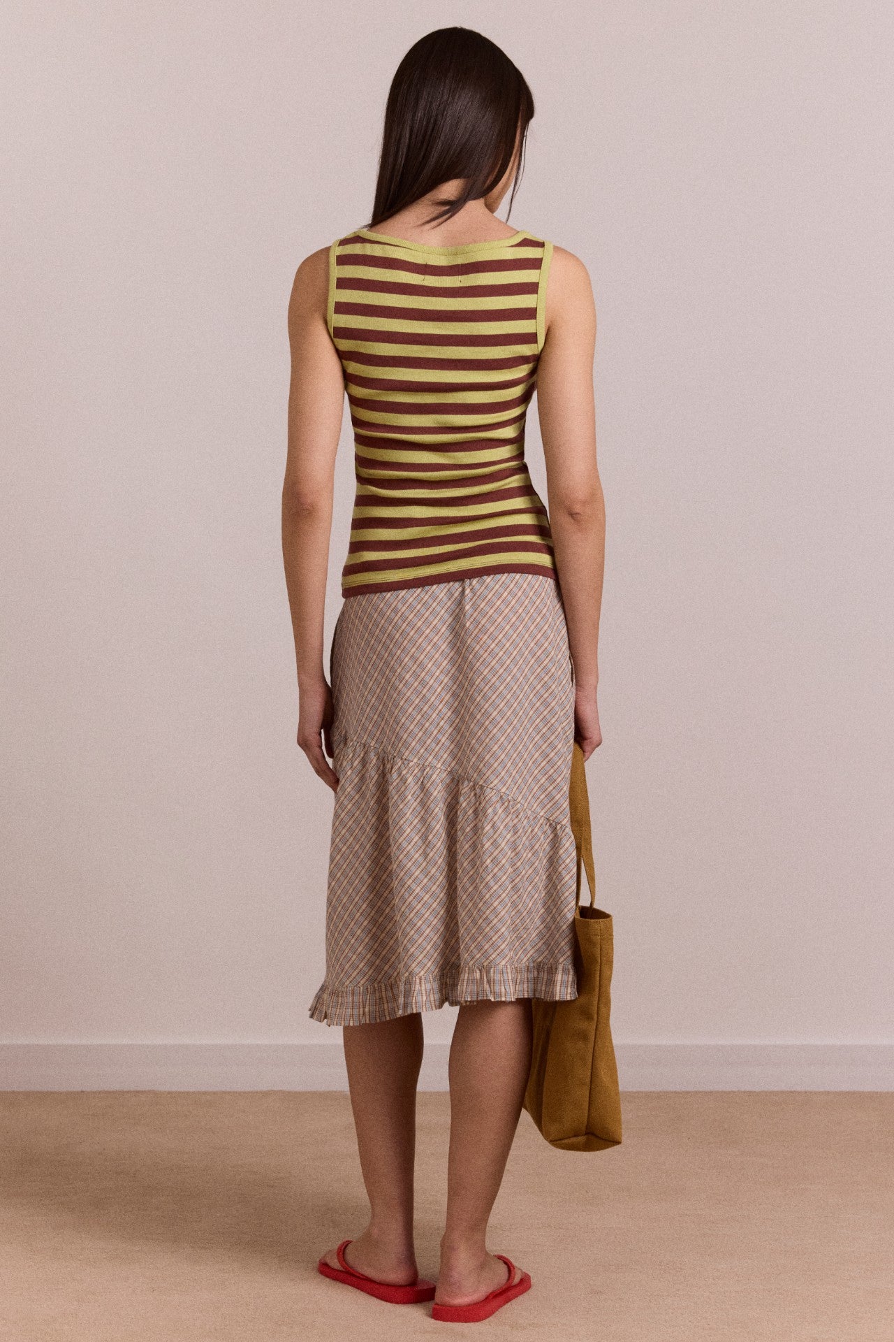 Damson Madder sigourney skirt - ginger check