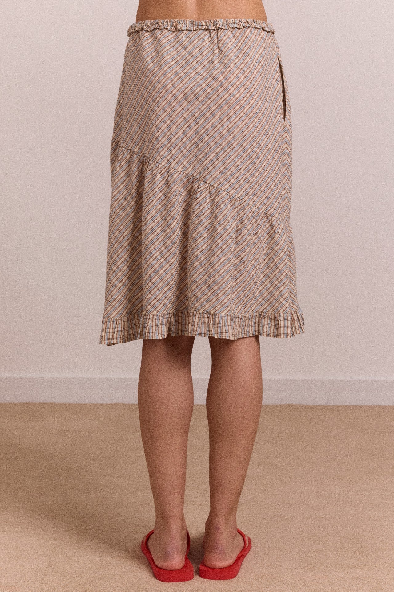 Damson Madder sigourney skirt - ginger check