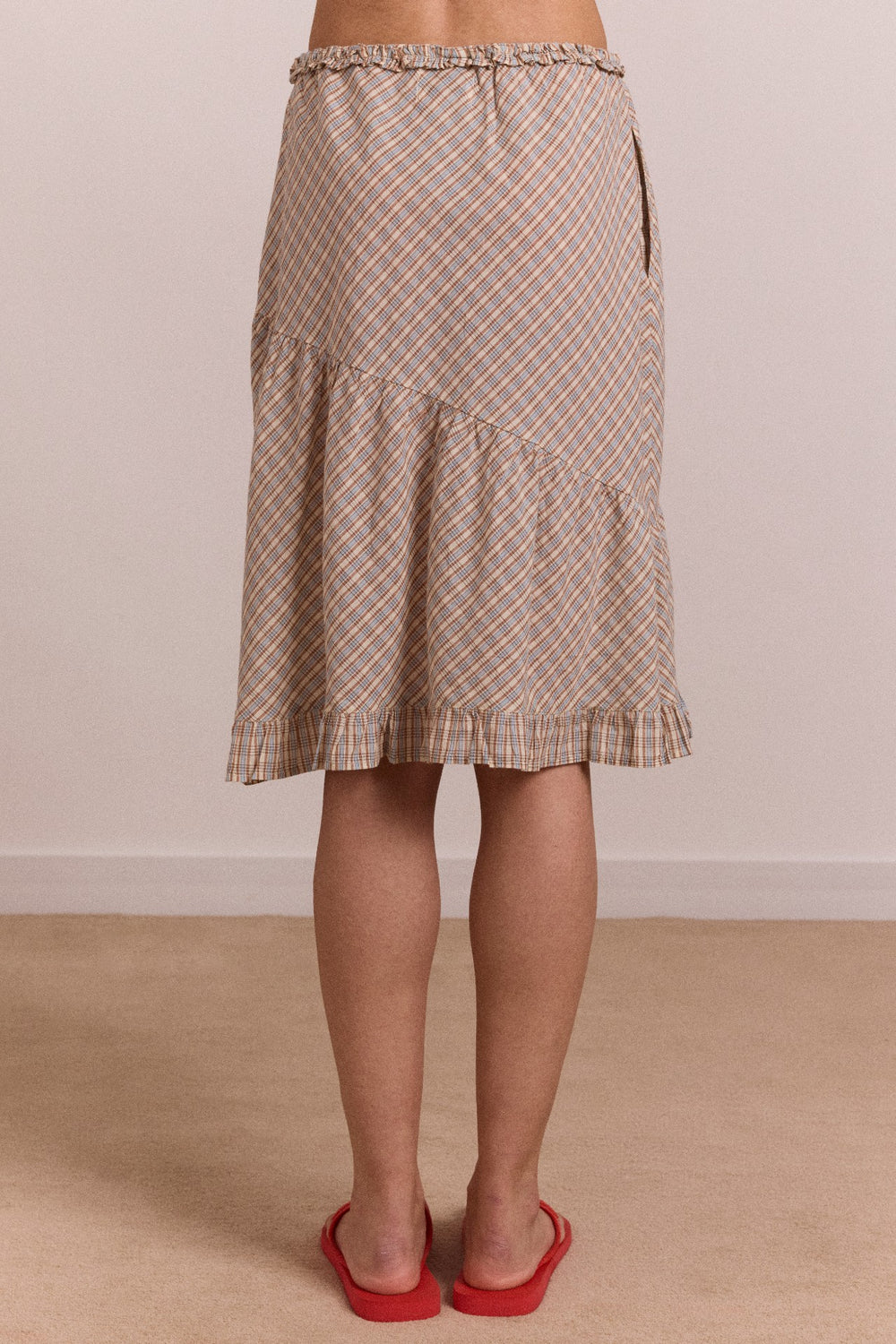 Damson Madder sigourney skirt - ginger check