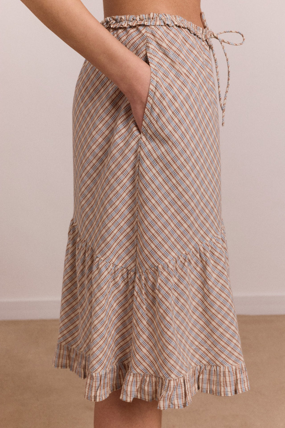 Damson Madder sigourney skirt - ginger check