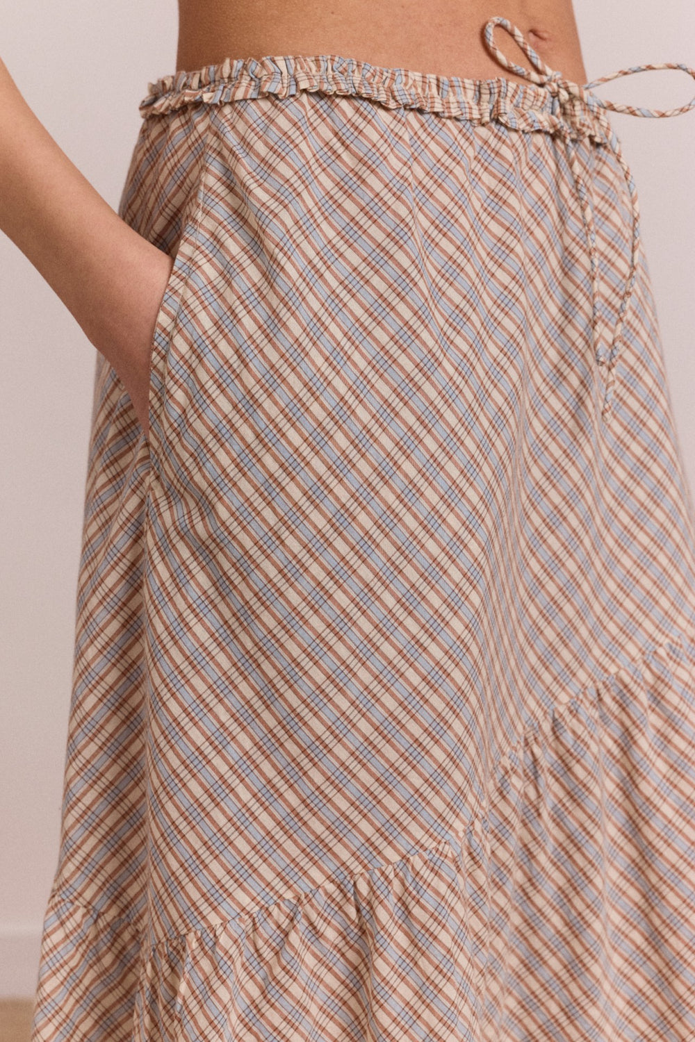 Damson Madder sigourney skirt - ginger check