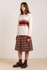 Damson Madder matty kilt - tan check