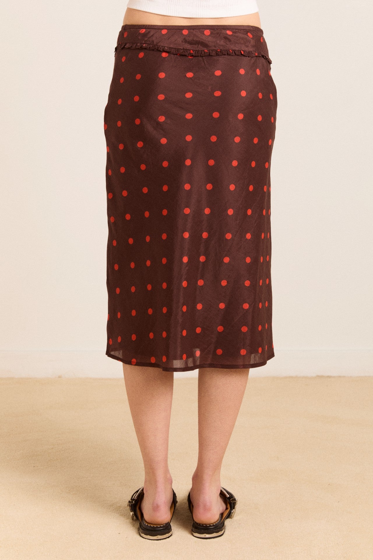 Damson Madder octavia skirt - burgundy spot