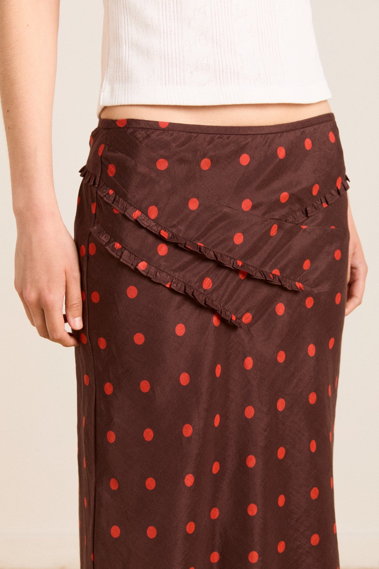 Damson Madder octavia skirt - burgundy spot