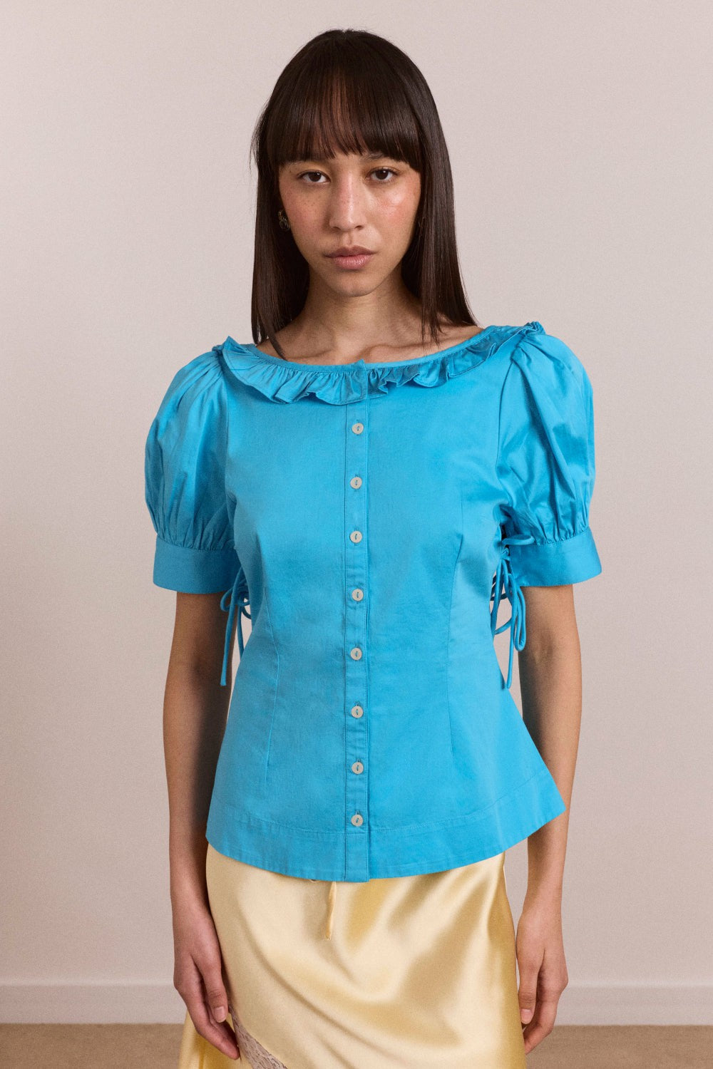 Damson Madder anke blouse - river blue
