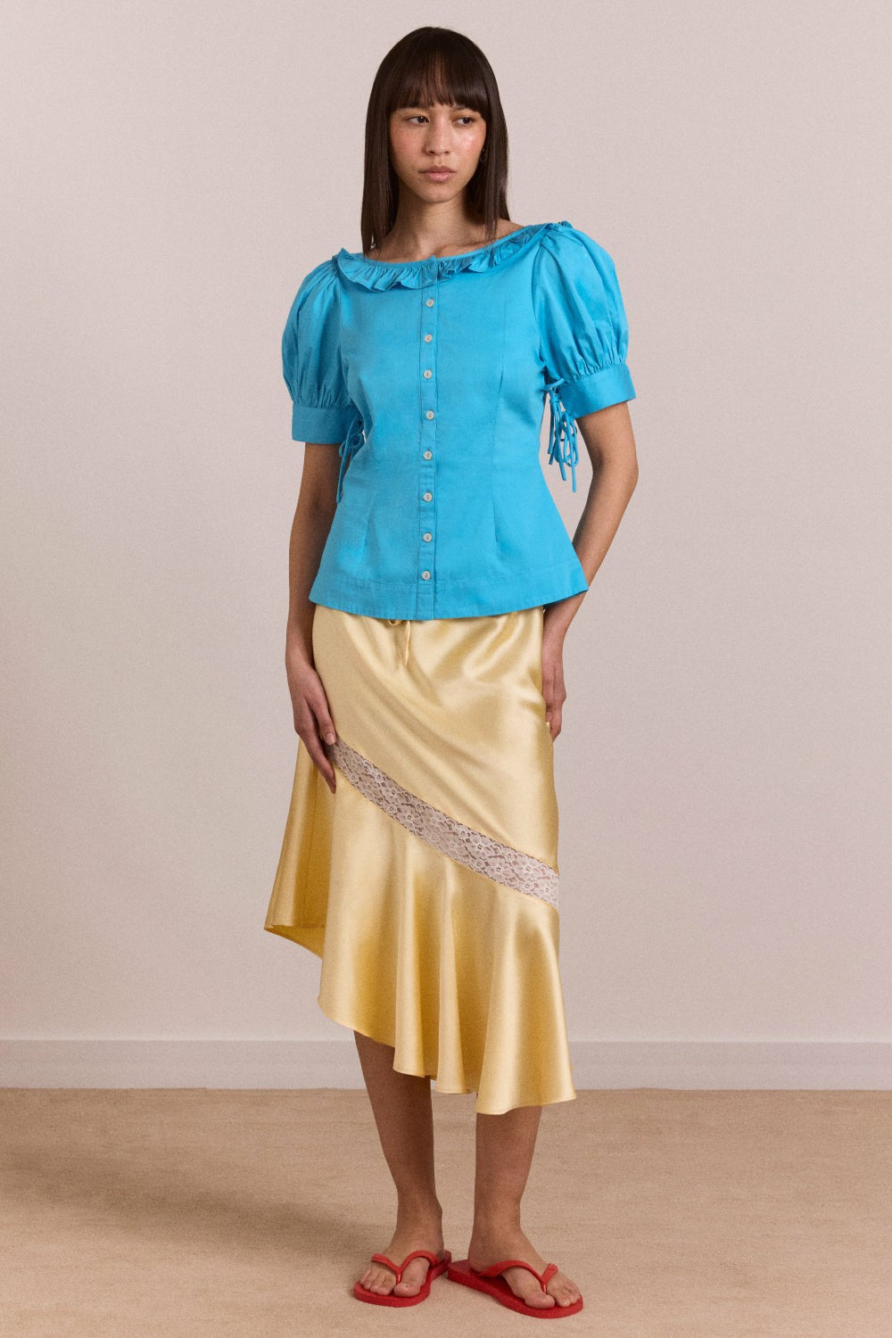 Damson Madder anke blouse - river blue