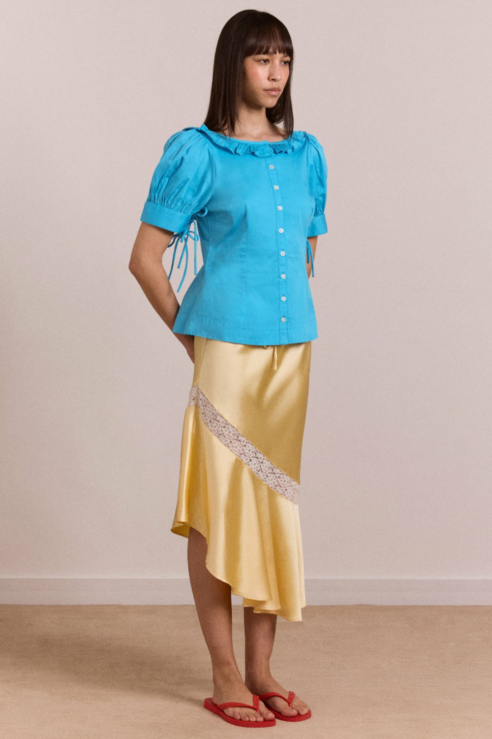 Damson Madder anke blouse - river blue