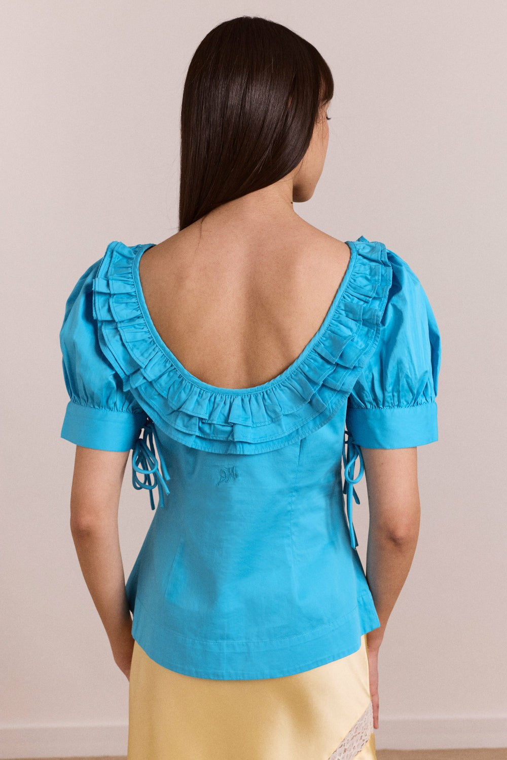Damson Madder anke blouse - river blue