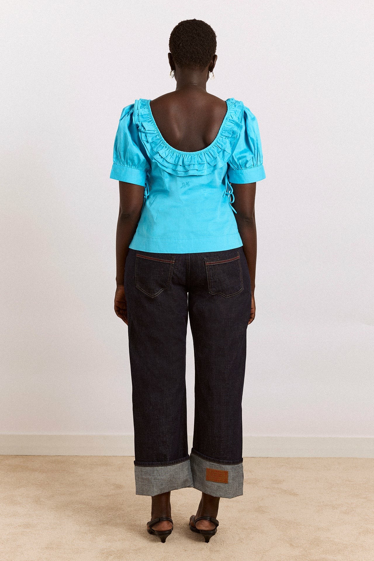 Damson Madder anke blouse - river blue