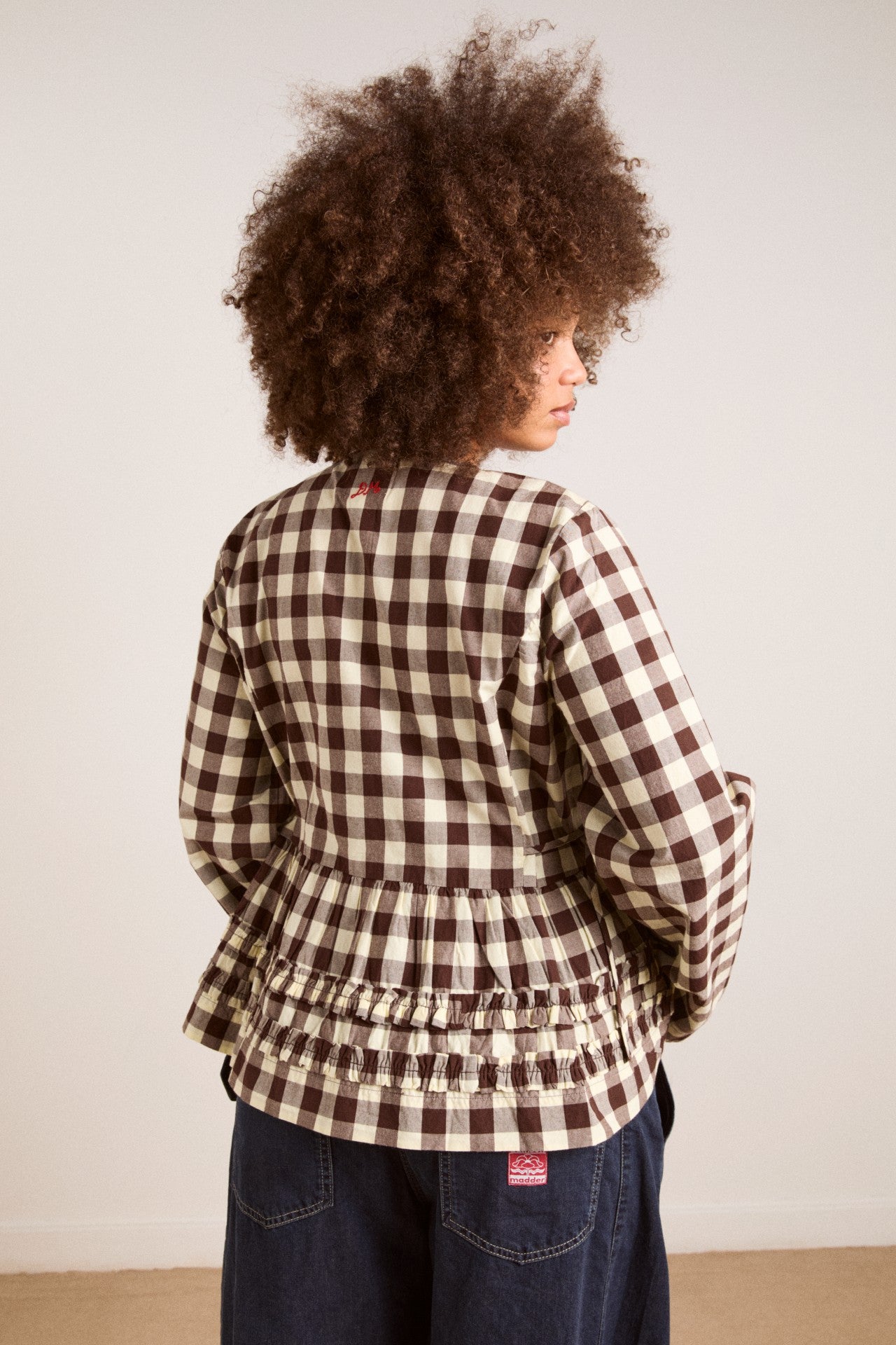 Damson Madder madison blouse - butter gingham