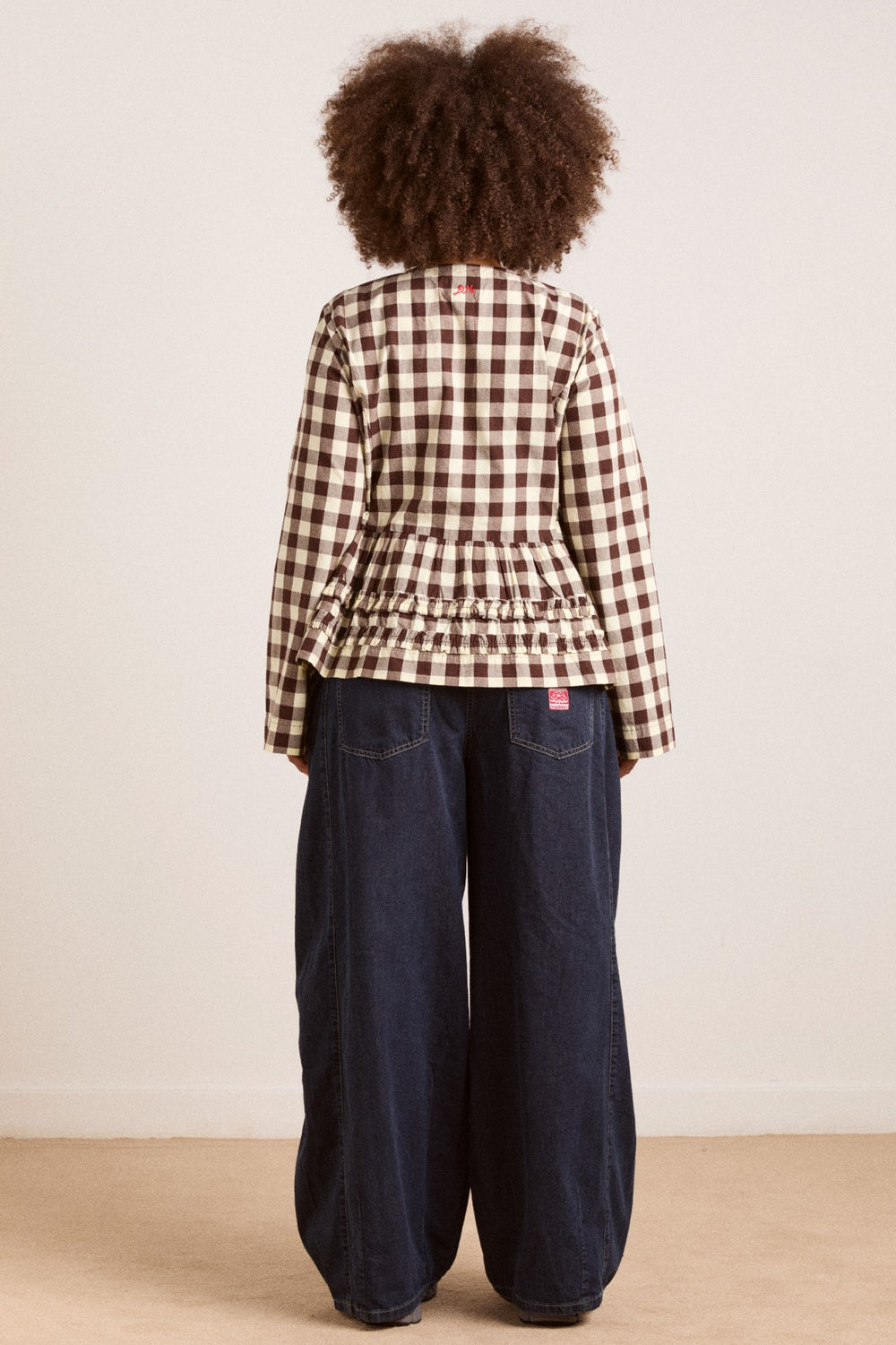 Damson Madder madison blouse - butter gingham
