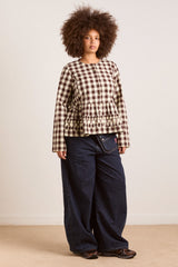 Damson Madder madison blouse - butter gingham