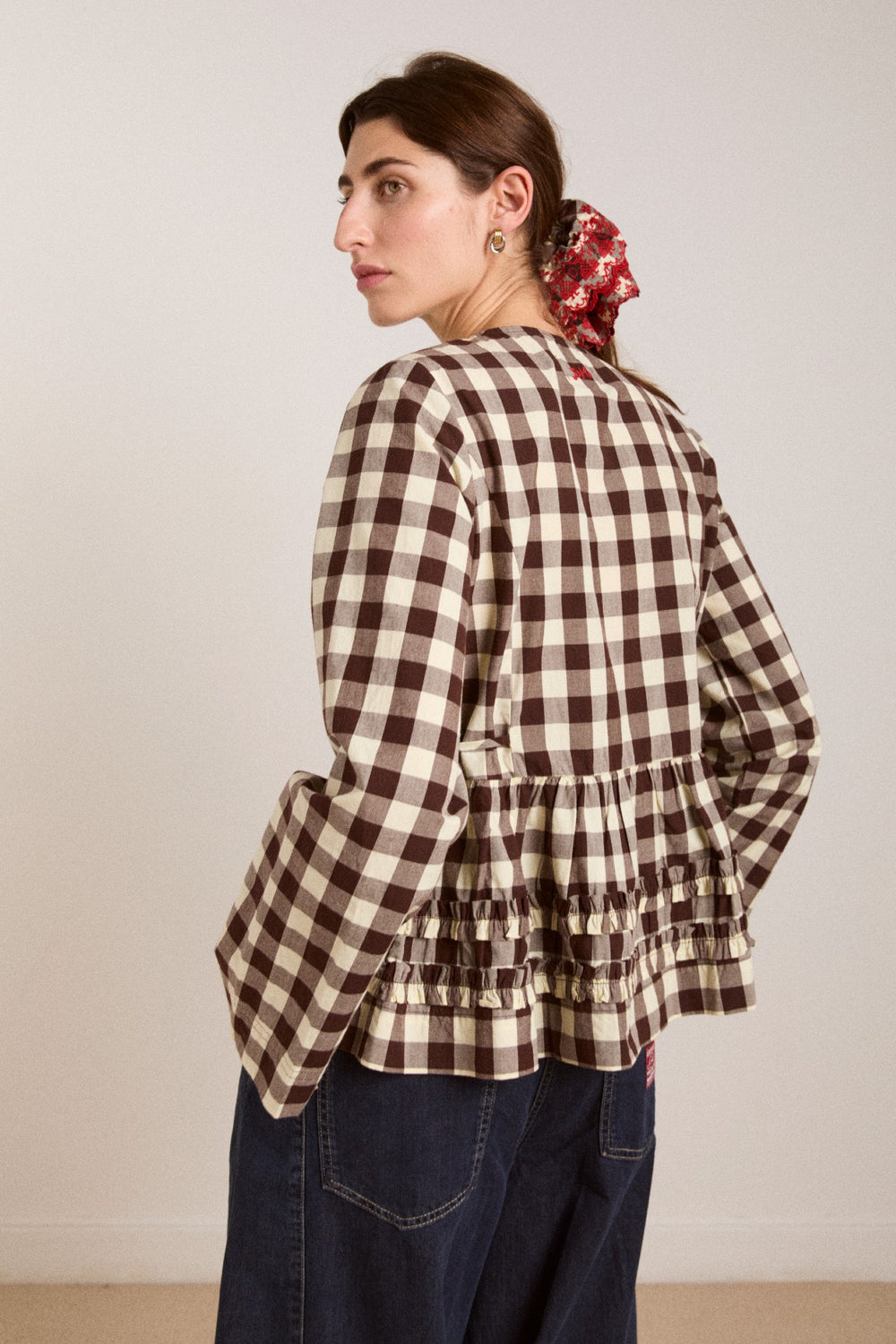 Damson Madder madison blouse - butter gingham