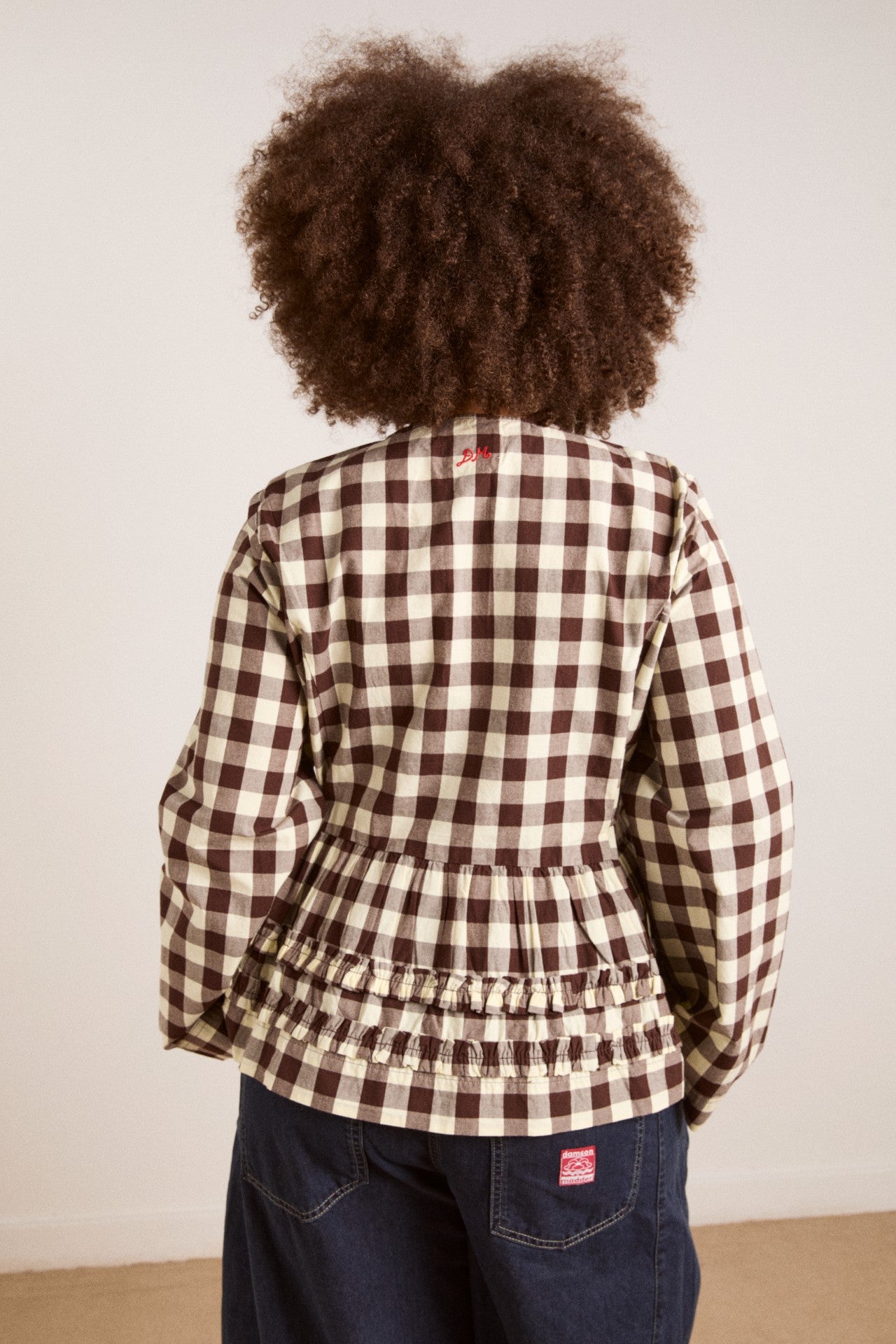Damson Madder madison blouse - butter gingham