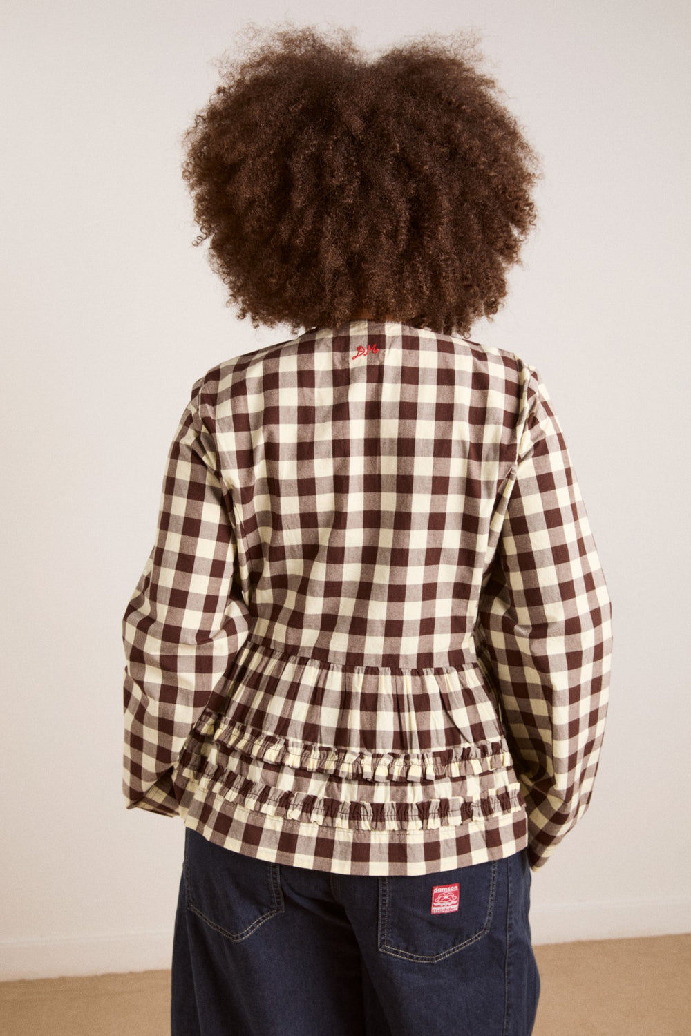 Damson Madder madison blouse - butter gingham