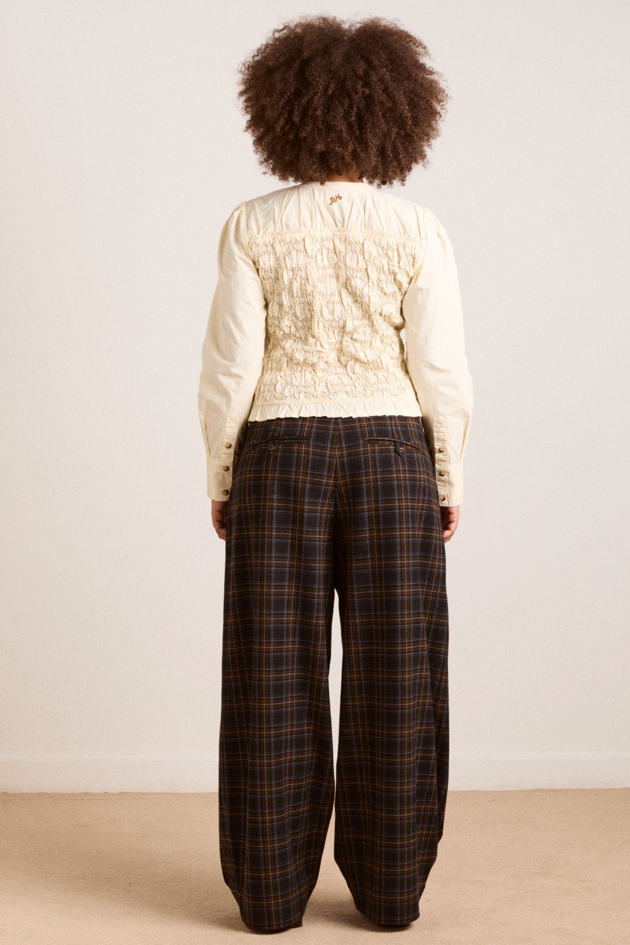 Damson Madder elliana smocked cardi - butter