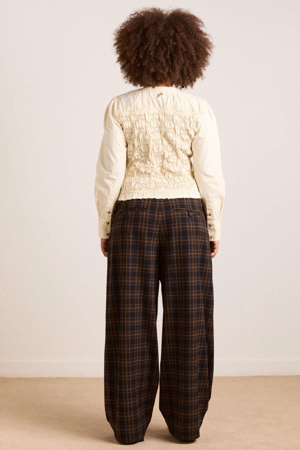 Damson Madder elliana smocked cardi - butter