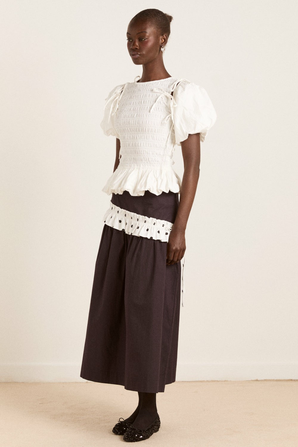 Damson Madder becca multi-way blouse - white