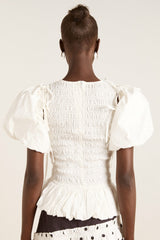 Damson Madder becca multi-way blouse - white