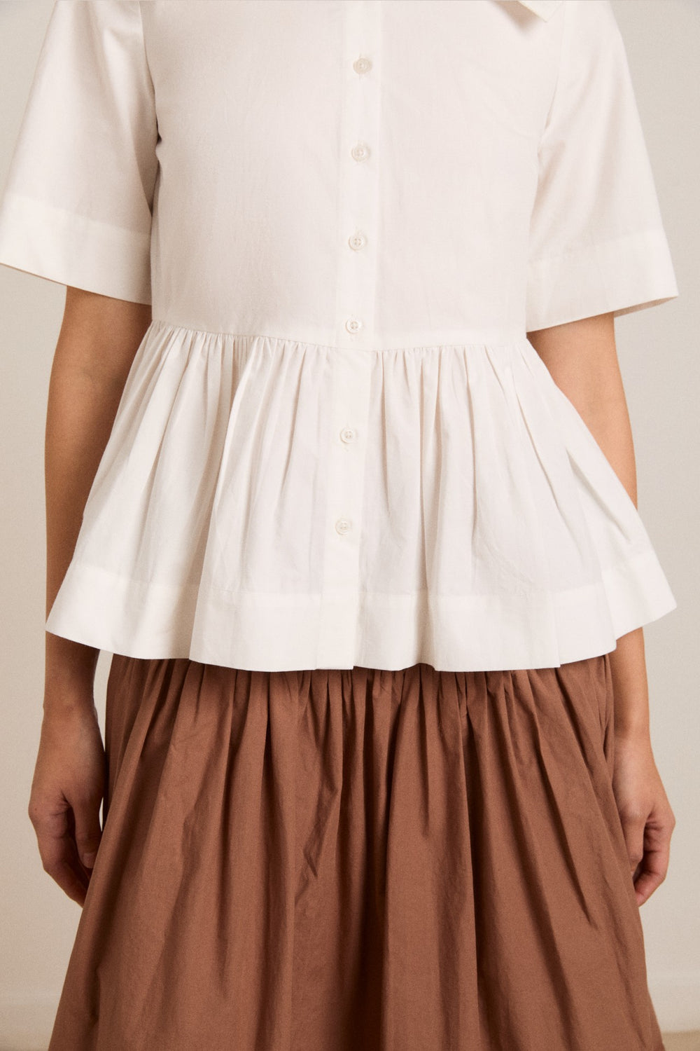 Damson Madder cyrus eyelet blouse - white