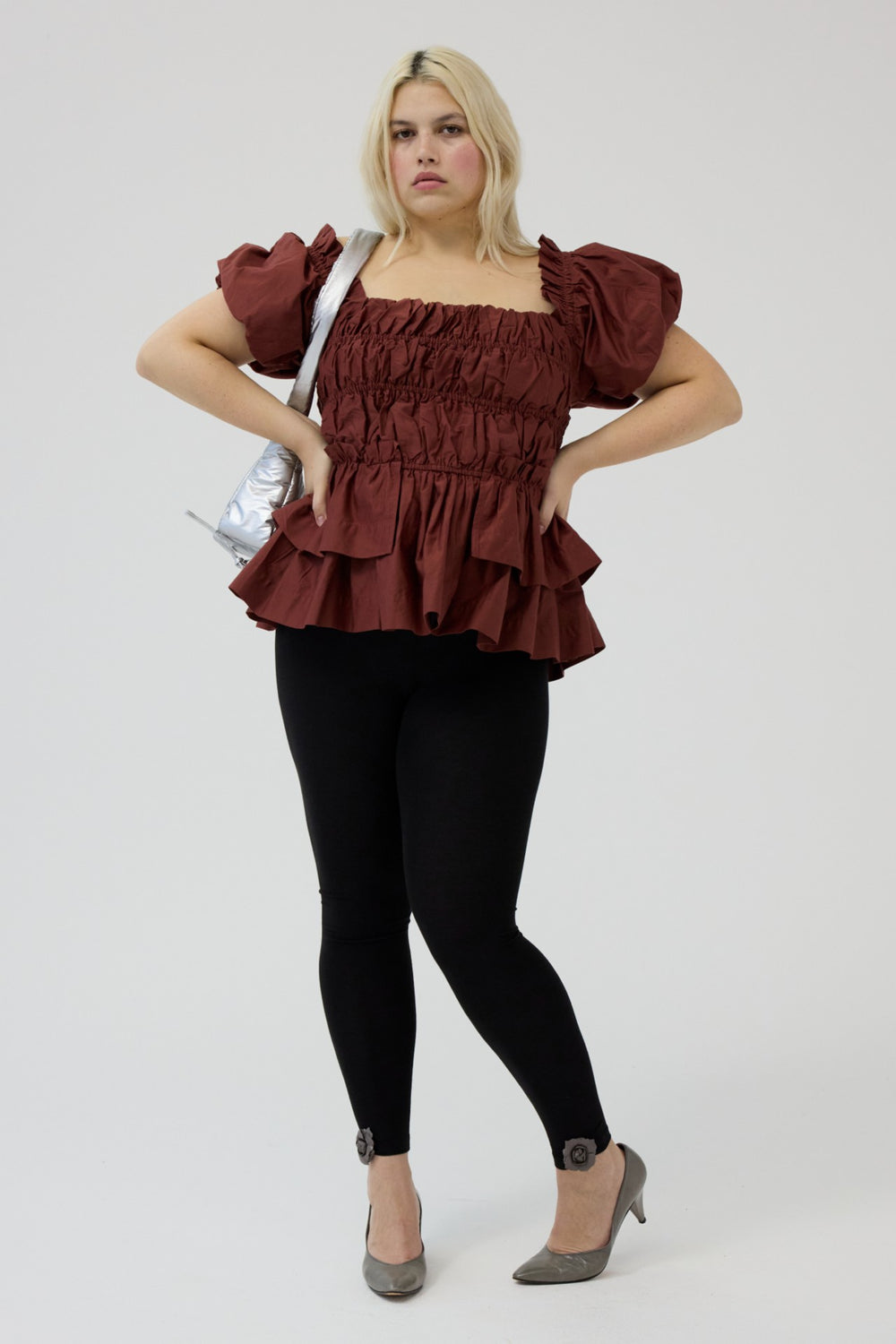 Damson Madder lyza blouse - brick