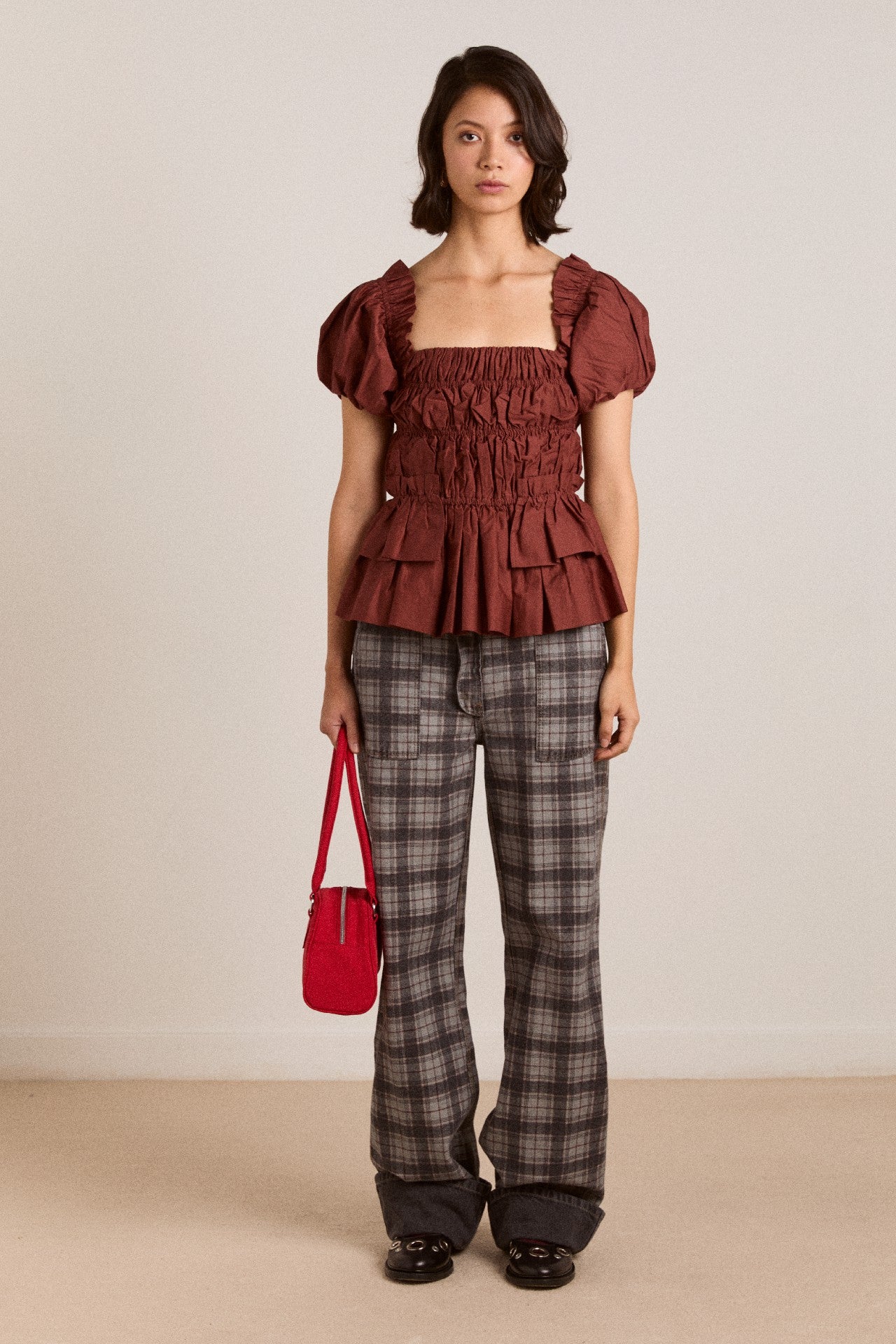 Damson Madder lyza blouse - brick