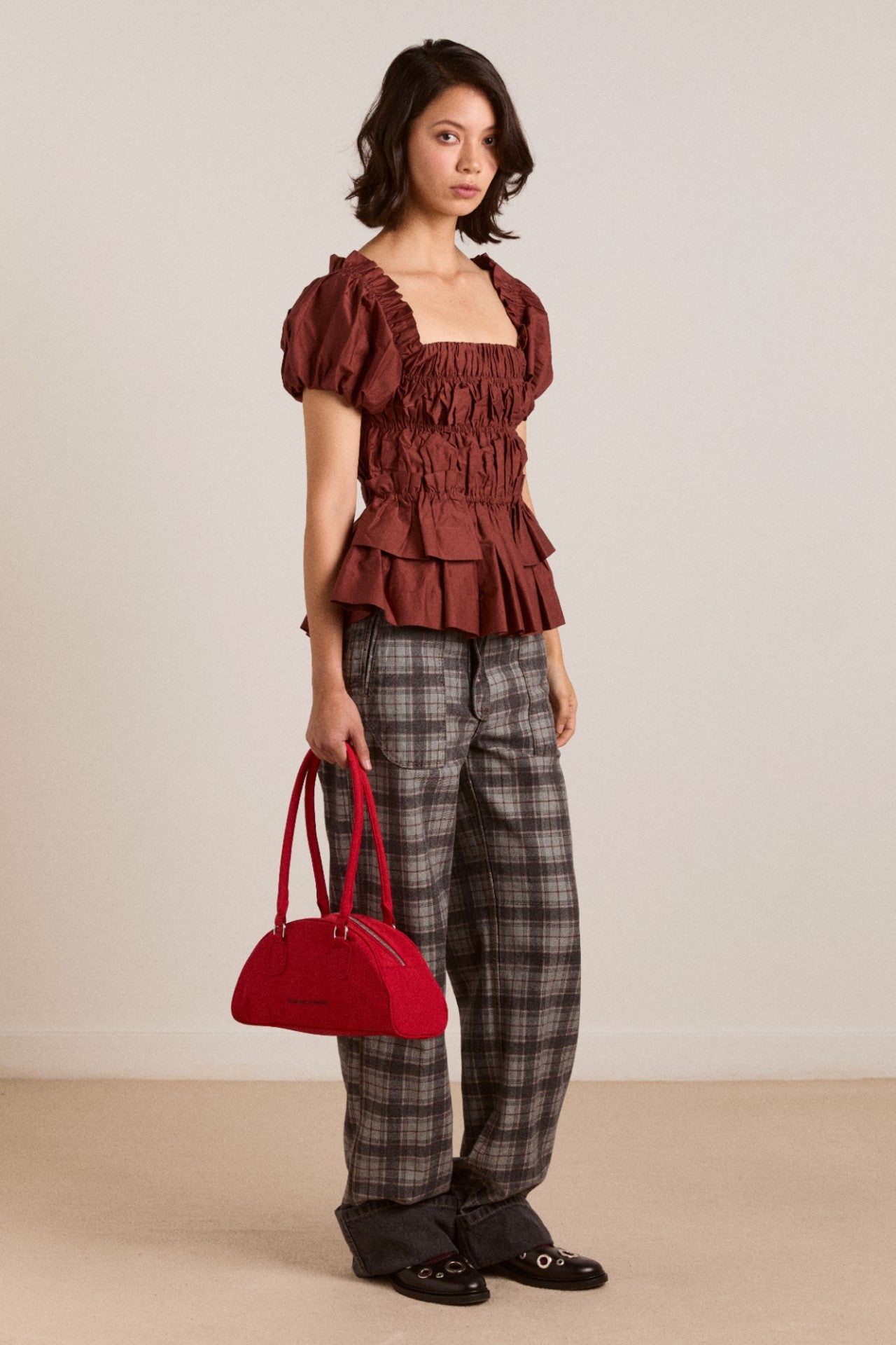 Damson Madder lyza blouse - brick