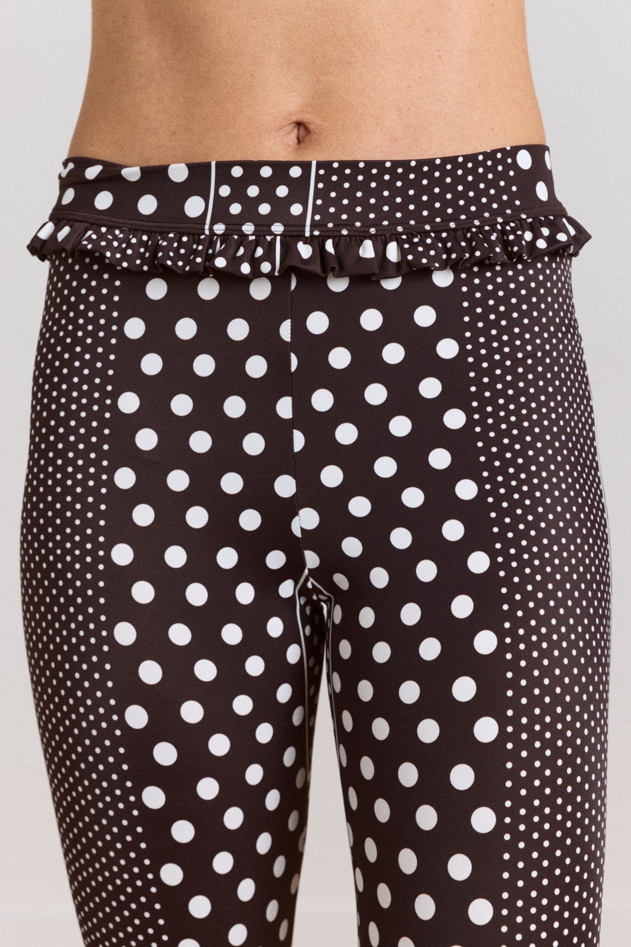 Damson Madder cove capri pant - spot stripe print