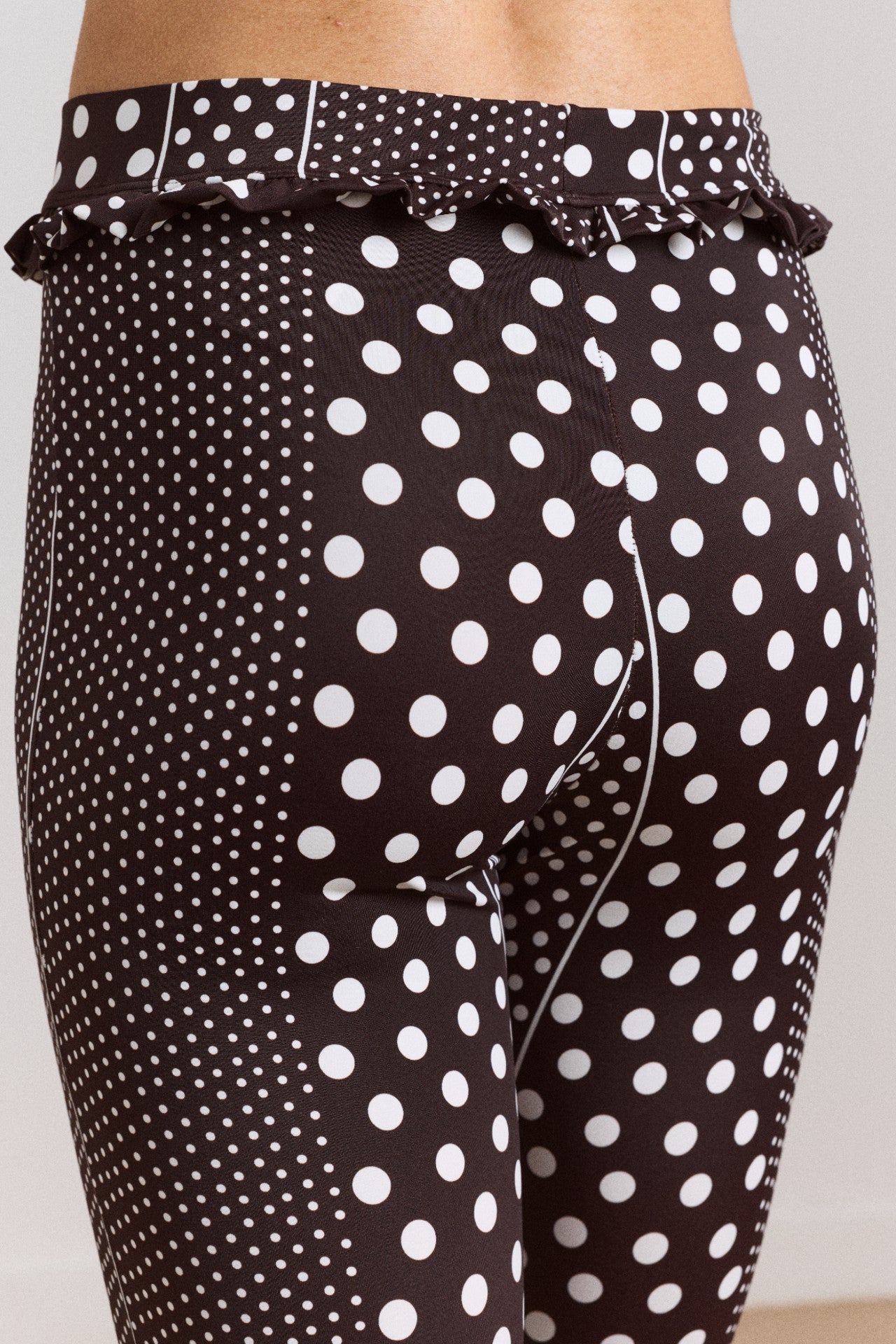 Damson Madder cove capri pant - spot stripe print