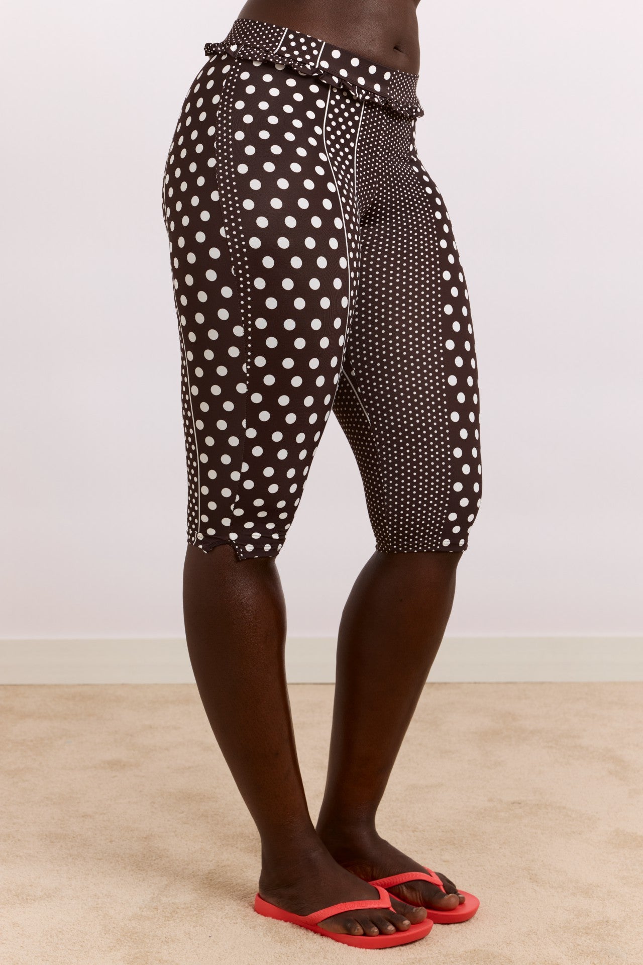 Damson Madder cove capri pant - spot stripe print