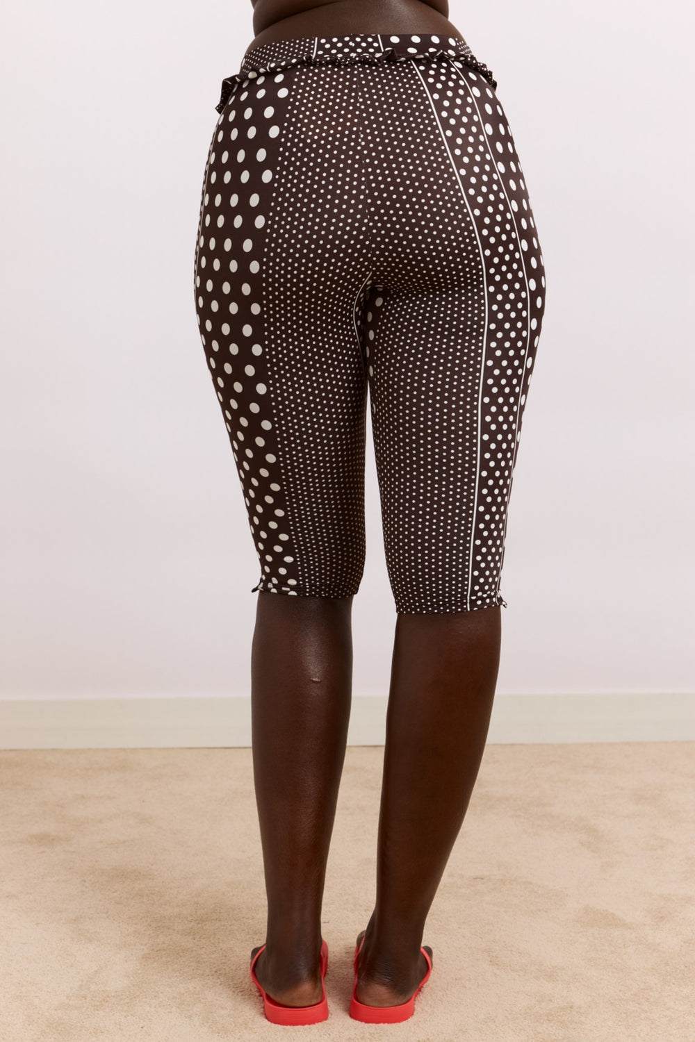 Damson Madder cove capri pant - spot stripe print