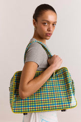 Damson Madder truro coated holdall - zesty check