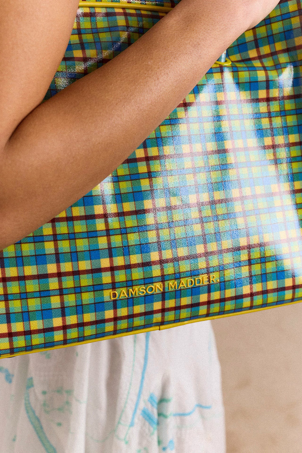 Damson Madder truro coated holdall - zesty check