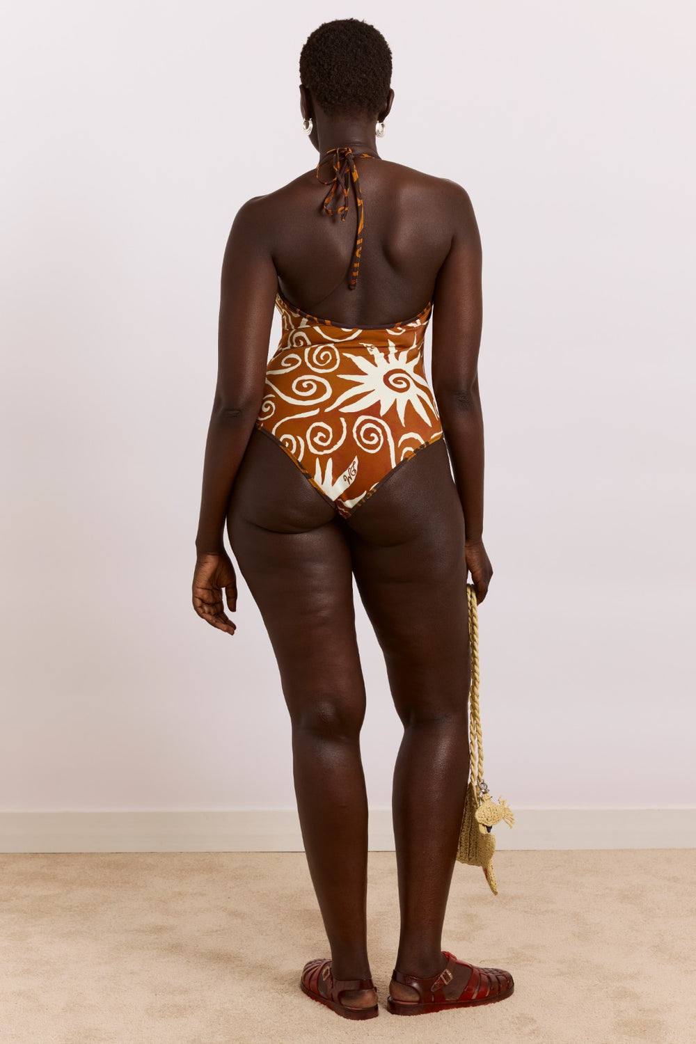 Damson Madder della reversible swimsuit - swirl print