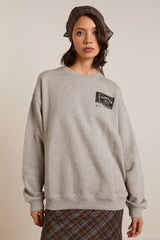Damson Madder dm general store sweatshirt- grey marl