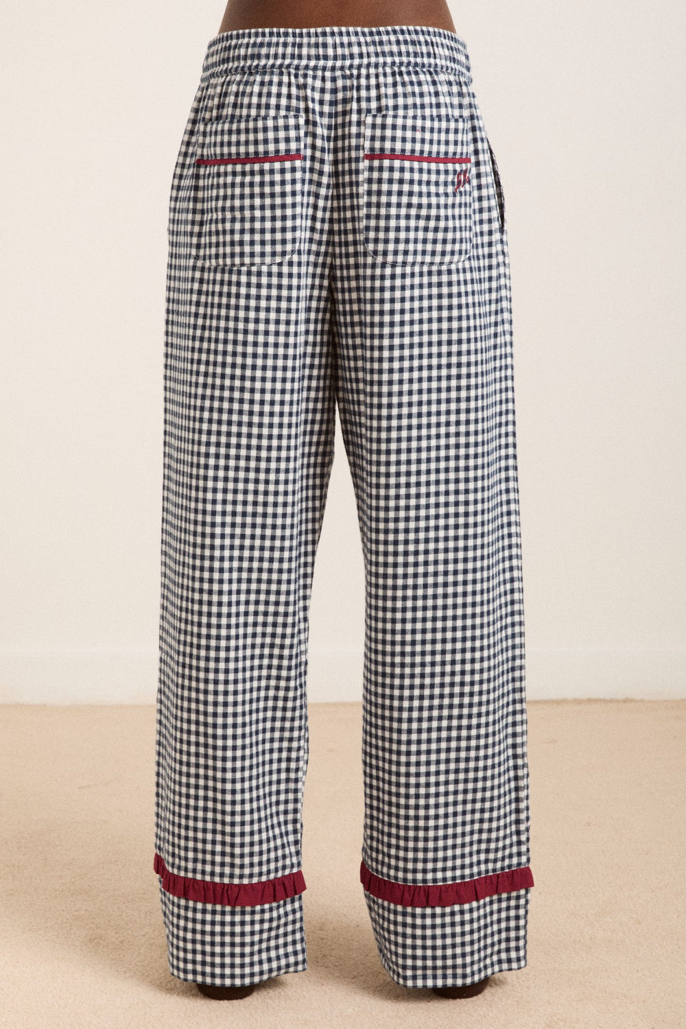 Damson Madder antonia pj set - navy gingham
