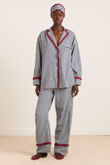 Damson Madder antonia pj set - navy gingham