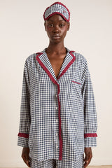Damson Madder antonia pj set - navy gingham