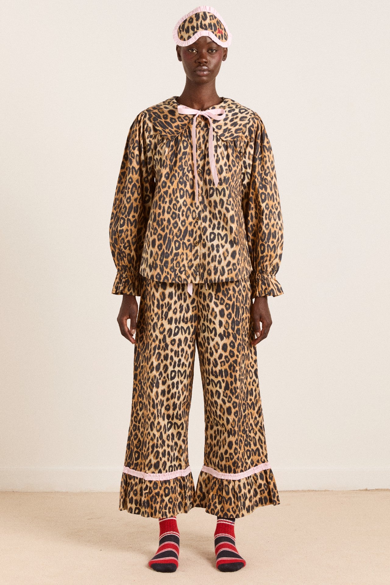 Damson Madder felice pj set - leopard