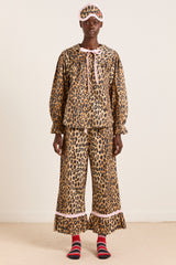 Damson Madder felice pj set - leopard