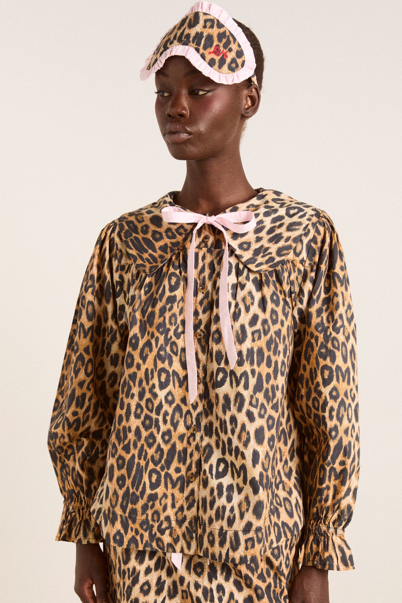 Damson Madder felice pj set - leopard
