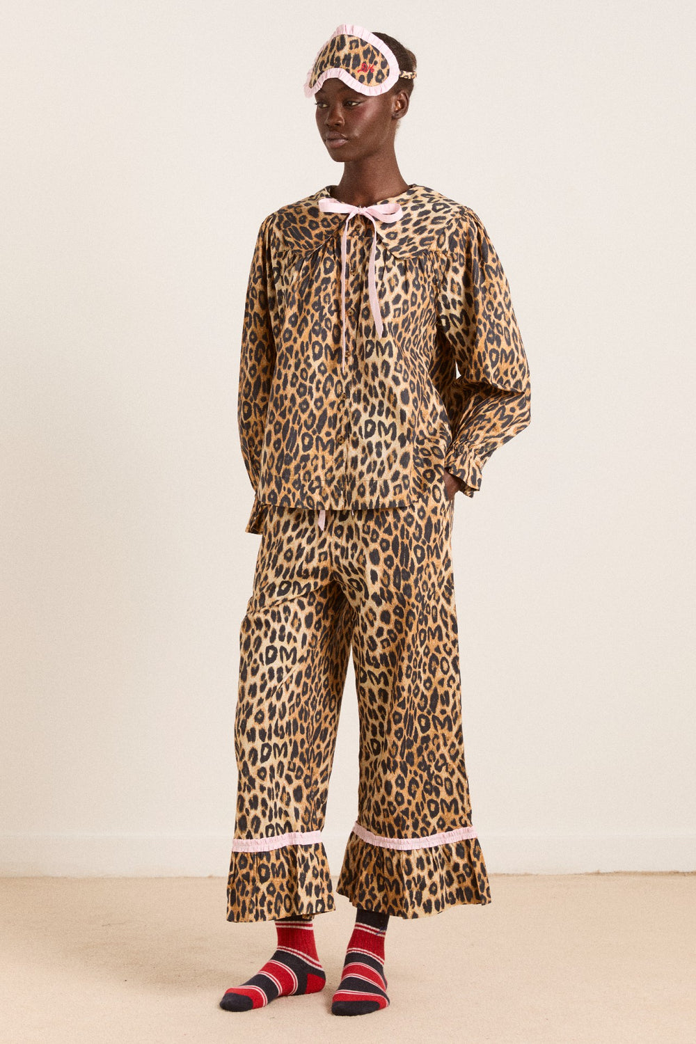 Damson Madder felice pj set - leopard