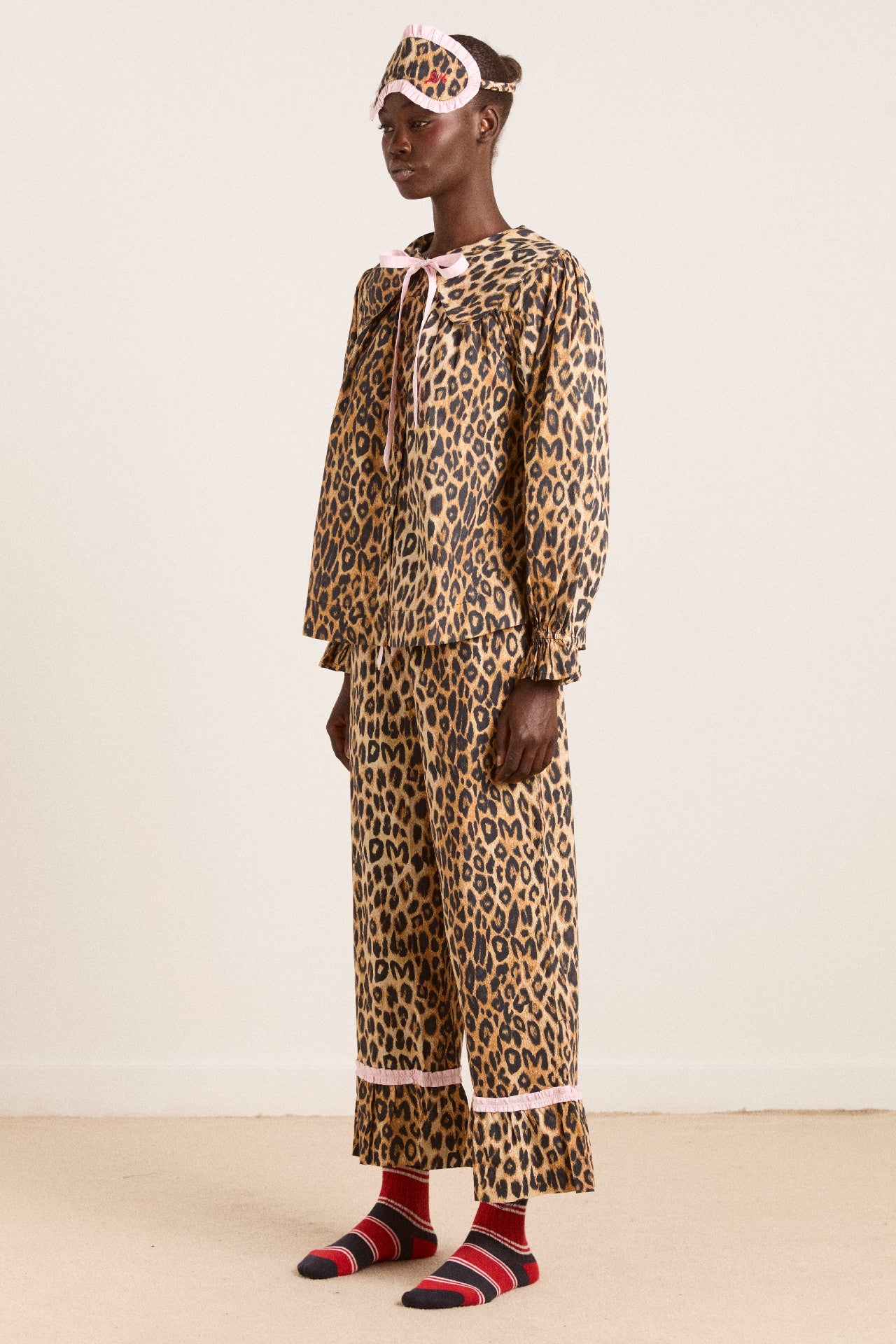 Damson Madder felice pj set - leopard
