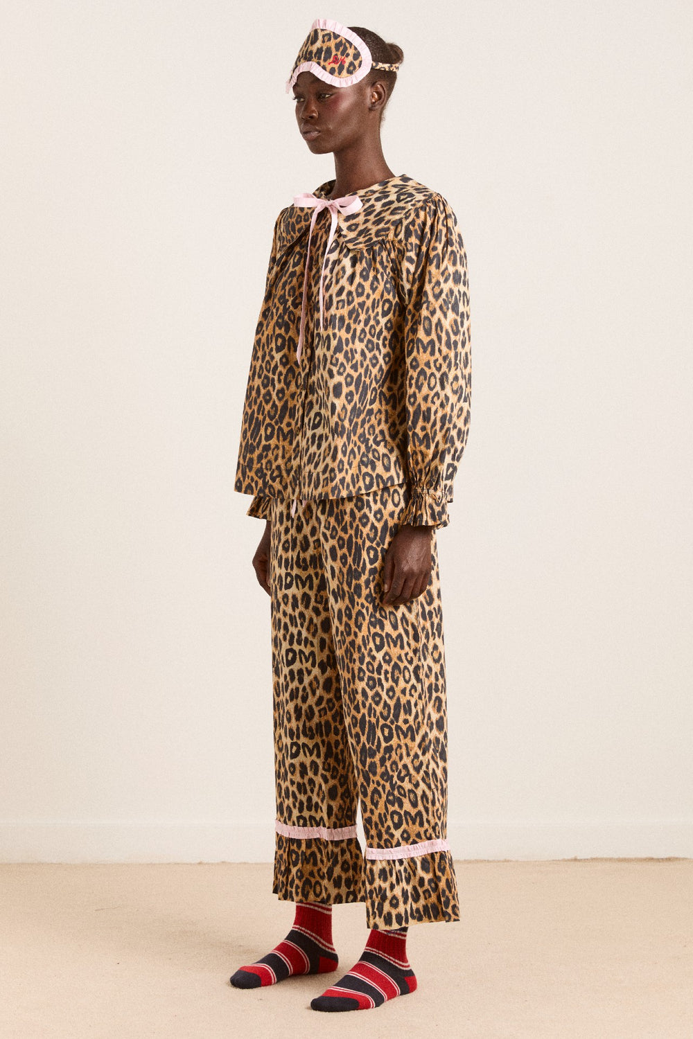 Damson Madder felice pj set - leopard