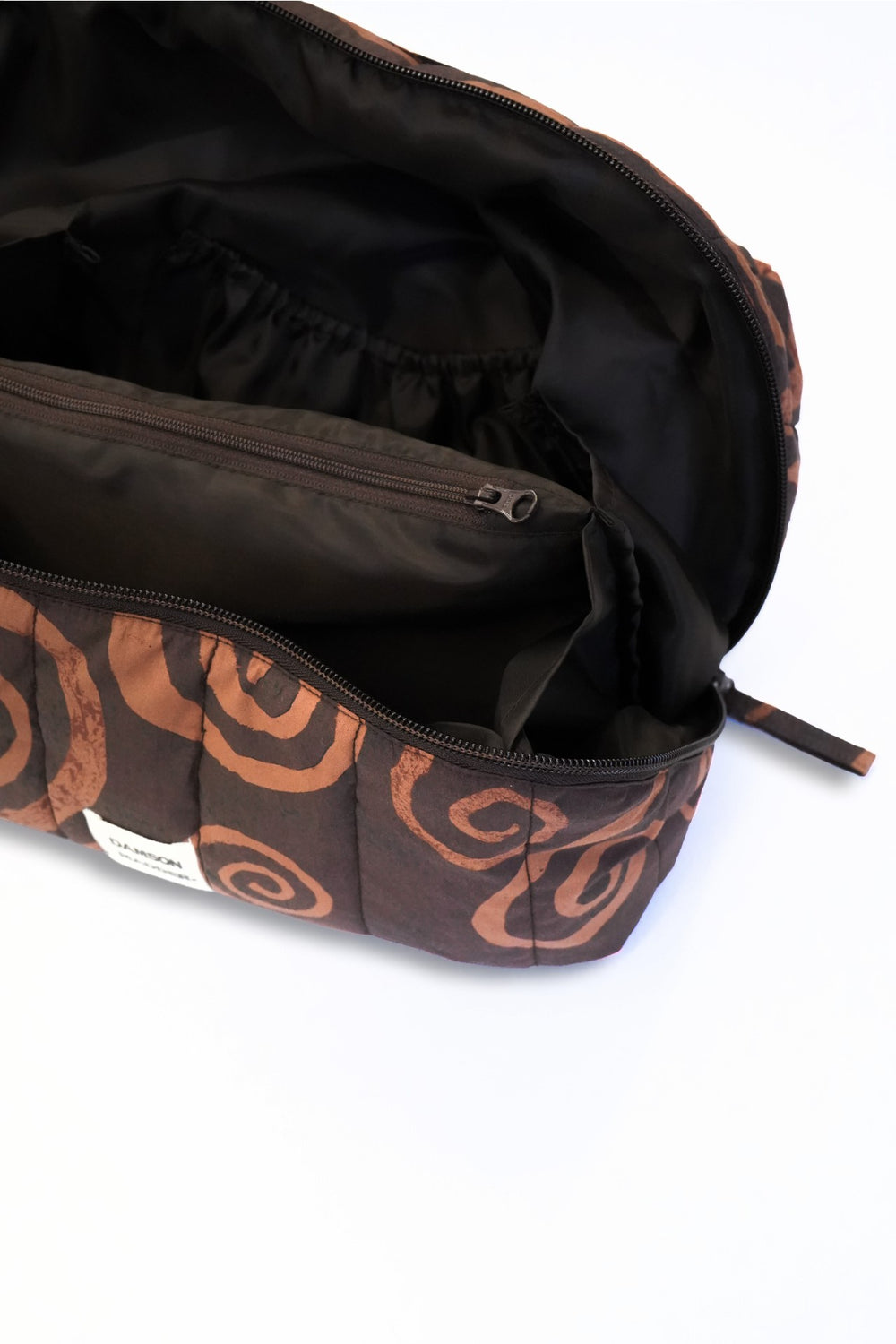 Damson Madder large wash bag - swirl print