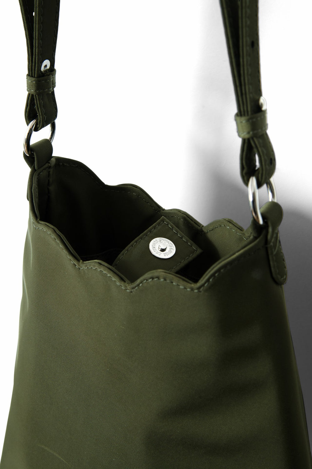 Damson Madder lorelai bag in heavy satin - olive