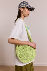 Damson Madder rae circle swirl bag - celery