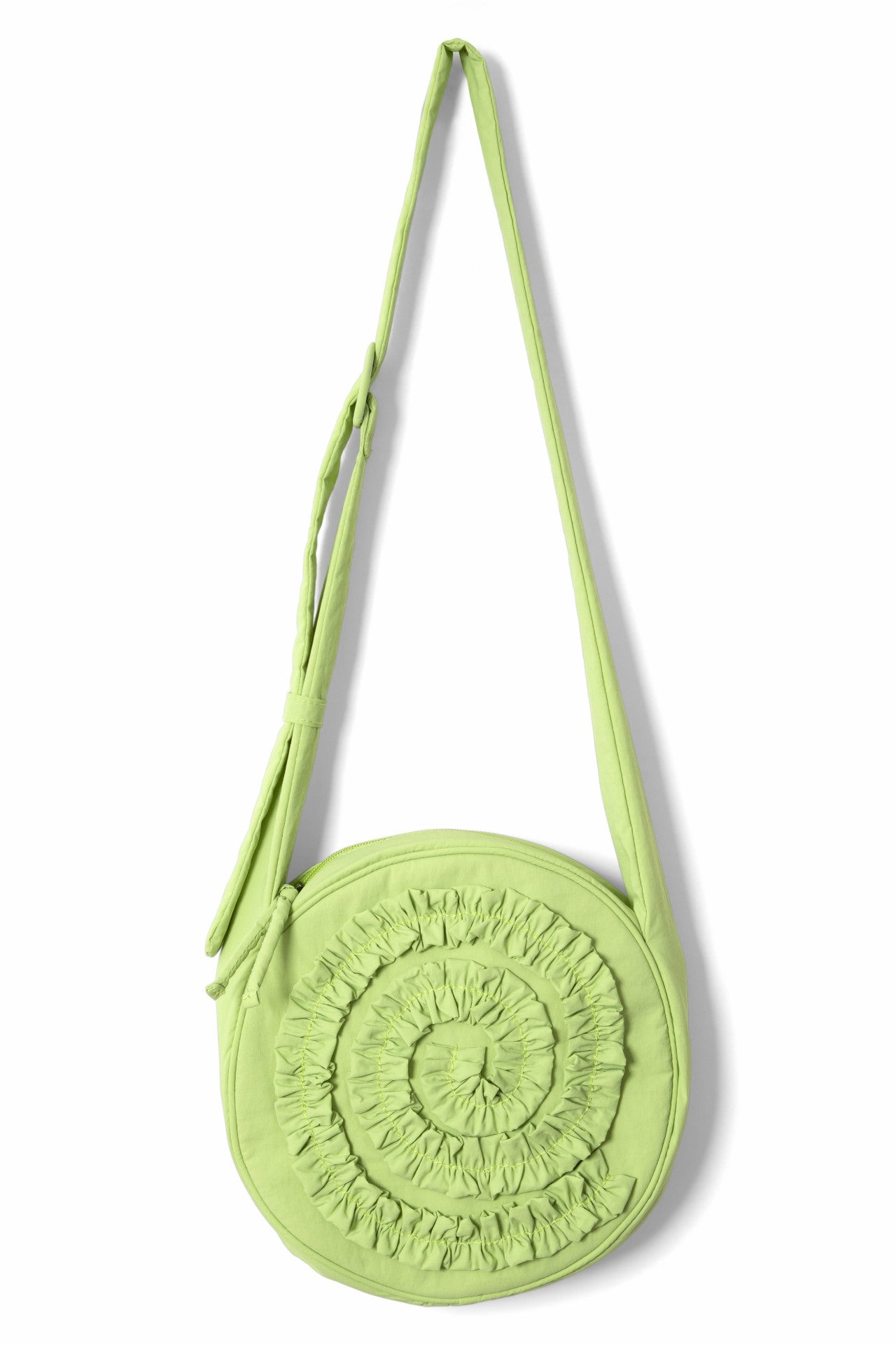 Damson Madder rae circle swirl bag - celery